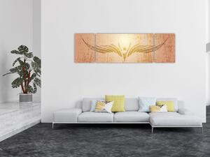 Obraz - Andělská abstrakce (170x50 cm)