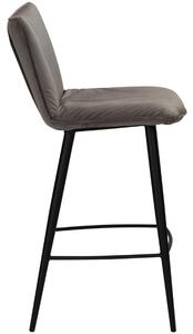 ​​​​​Dan-Form Šedá sametová barová židle DAN-FORM Join 67 cm