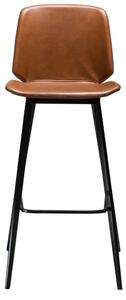 ​​​​​Dan-Form Hnědá koženková barová židle DAN-FORM Swing 76 cm