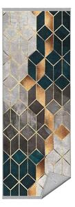 Bílo-petrolejový pratelný koberec běhoun 80x200 cm – Mila Home
