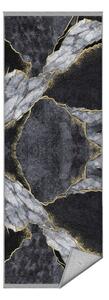 Černý koberec běhoun 80x200 cm – Mila Home