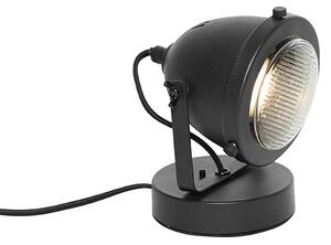 Průmyslová stolní lampa černá 18 cm - Emado