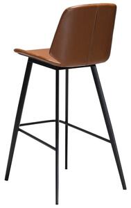 ​​​​​Dan-Form Hnědá koženková barová židle DAN-FORM Swing 76 cm