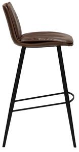 ​​​​​Dan-Form Tmavě hnědá koženková barová židle DAN-FORM Fierce 78 cm