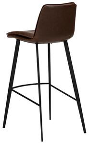​​​​​Dan-Form Tmavě hnědá koženková barová židle DAN-FORM Fierce 78 cm