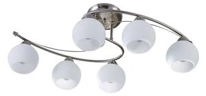 Lindby - Svean 6 Stropní Lampa White/Nickel - Lampemesteren