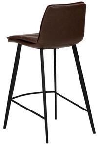 ​​​​​Dan-Form Tmavě hnědá koženková barová židle DAN-FORM Fierce 68 cm