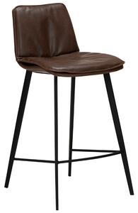 ​​​​​Dan-Form Tmavě hnědá koženková barová židle DAN-FORM Fierce 68 cm
