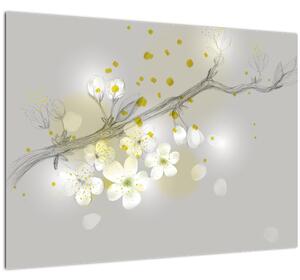 Obraz rozkvetlé větvičky (70x50 cm)