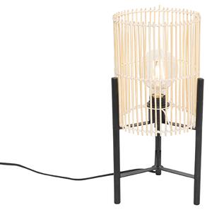 Skandinávská stolní lampa bambus - Natasja