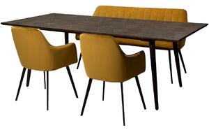 ​​​​​Dan-Form Hnědý dřevěný jídelní stůl DAN-FORM Diamond 220 x 100 cm