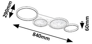 Rabalux 71379 - LED Stm. stropní svítidlo ARANIS LED/40W/230V 3000-6500K + DO