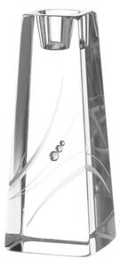 Diamante svícen Spiral Square s kamínky Swarovski 15 cm 1KS