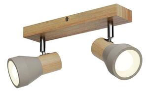 Lindby - Filiz 2 Stropní Lampa Concrete/Wood - Lampemesteren