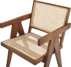 Jídelní židle Willow (přírodní + hnědá). 1076584