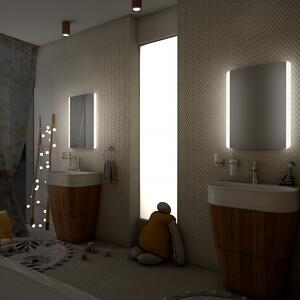 Zrcadlo do koupelny 50x70 s osvětlením, dotykový spínač NIMCO ZP 17001V