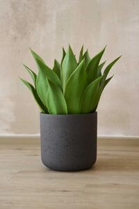 Květináč CHICO, sklolaminát, výška 24 cm, antracit