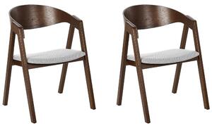 Set 2 ks jídelních židlí Yugo (tmavé dřevo). 1076633