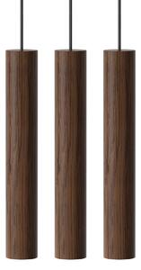 Umage Závěsné dřevěné svítidlo CHIMES, 3x2W, Ø 20 cm, CRI82 Barva: Tmavý dub