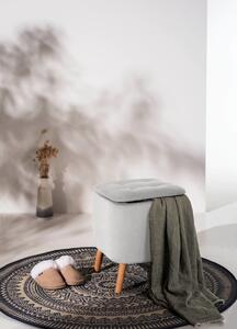 Stolička do obývacího pokoje EMMA, šedá, 42,5 cm, WENKO