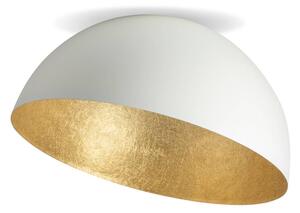SIGMA Stropní světlo Sfera, Ø 50 cm, bílá/zlatá, stmívatelný, Mosaz / zlato, Obývací pokoj / jídelna, kov, Moderní