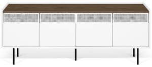 Bílý ořechový TV stolek TEMAHOME Radio 160 x 43 cm