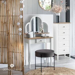 Toaletní stolek se zrcadlem SOLEN, ve skandinávském stylu