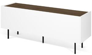 Bílý ořechový TV stolek TEMAHOME Radio 160 x 43 cm