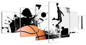 Obraz - Hráč basketbalu (210x100 cm)