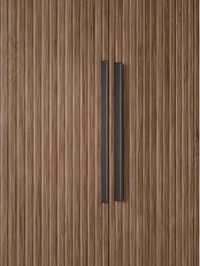 Modulární skříň ve vzhledu ořechového dřeva s otočnými dveřmi Simone, šířka 250 cm, více variant