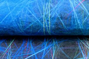 Makro Abra Kusový koberec pratelný TOSCANA 36520 Abstraktní Moderní pogumovaný modrý Rozměr: 80x150 cm