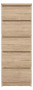 Komoda v dekoru dubu v přírodní barvě 40x111x50 cm Naia – Tvilum