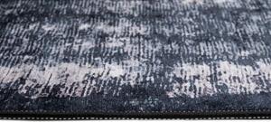 Makro Abra Kusový koberec pratelný TOSCANA 23670 Klasický Moderní pogumovaný tmavě šedý Rozměr: 80x150 cm