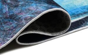 Makro Abra Kusový koberec pratelný TOSCANA 36500 Abstraktní Moderní pogumovaný modrý vícebarevný Rozměr: 160x230 cm