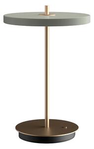 Umage Přenosná LED stolní lampa ASTERIA Move 2,3W, v. 30,6 cm, 3000K stmívatelná Barva: Olivově zelená