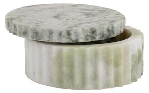 Světle zelený dekorativní kamenný úložný box ø 15x6 cm Marble – PT LIVING