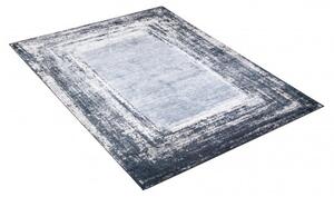 Makro Abra Kusový koberec pratelný TOSCANA 23670 Klasický Moderní pogumovaný tmavě šedý Rozměr: 140x200 cm