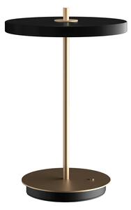 Umage Přenosná LED stolní lampa ASTERIA Move 2,3W, v. 30,6 cm, 3000K stmívatelná Barva: Černá-mosaz