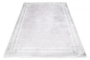 Makro Abra Kusový koberec pratelný TOSCANA 21281 Klasický Moderní pogumovaný světle šedý Rozměr: 140x200 cm