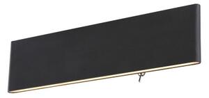 Globo 41751-12B LED nástěnné svítidlo Siegfried 1x12W | 450lm | 3000K - vypínač na těle, černá