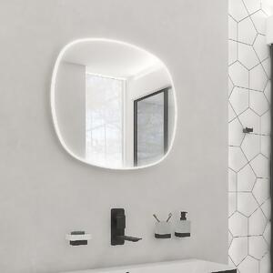 Oválné zrcadlo do koupelny 70 cm s osvětlením, dva dotykové spínače NIMCO ZP 27001RVX
