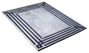 Makro Abra Kusový koberec pratelný TOSCANA 21533 Klasický Moderní pogumovaný šedý Rozměr: 80x150 cm