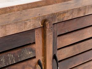 Sob nabytek | Tv stolek z masivního recyklovaného dřeva Lungo F0A00000675W