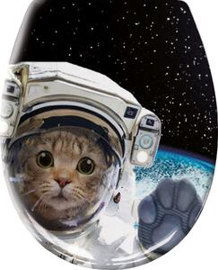 Kleine Wolke Cosmo Cat záchodové prkénko s pomalým sklápěním bílá 1855148075