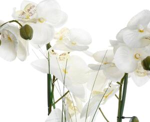 Umělá orchidej v keramickém květináči, 53 x 15 cm