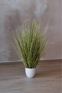 Umělá tráva v květináči JUNCO, plast, výška 80 cm, zelená