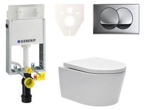 Cenově zvýhodněný závěsný WC set Geberit k zazdění + WC SAT Brevis SIKOGE1W71