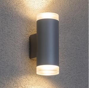 Brilagi - Venkovní nástěnné svítidlo MATERA 2xGU10/30W/230V šedá IP54