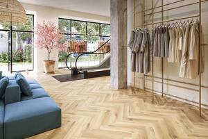 Vinylová podlaha Lamett Douro Dryback Herringbone - Glow 611