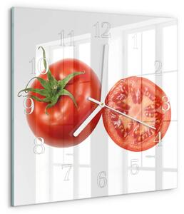 Skleněné hodiny Rajčata zskb-30x30-00094589